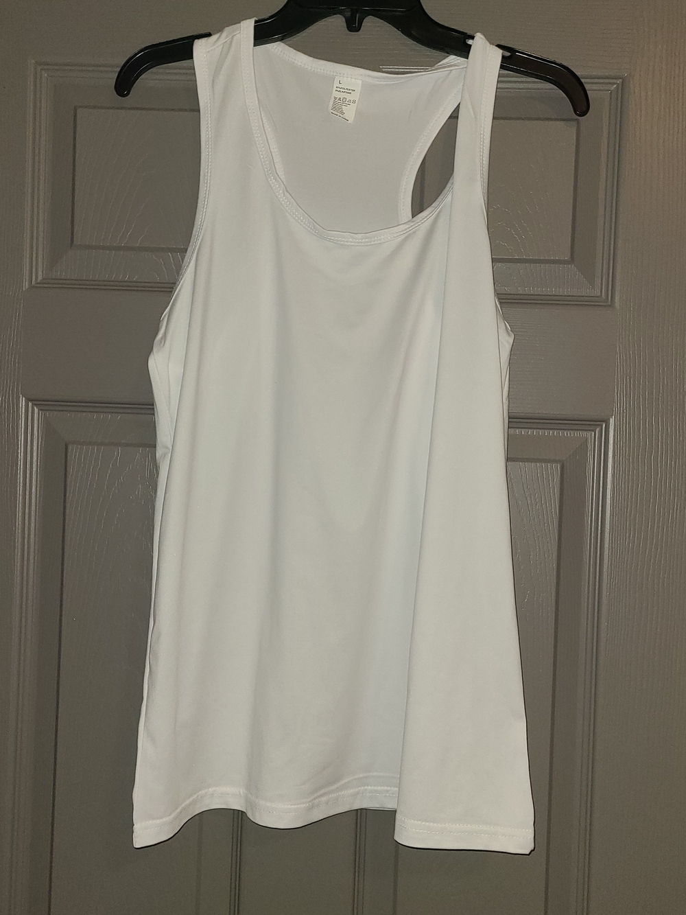 White Women's Athletic Tank Top